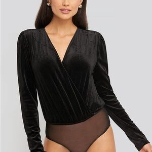 And Now This Velvet Bodysuit
